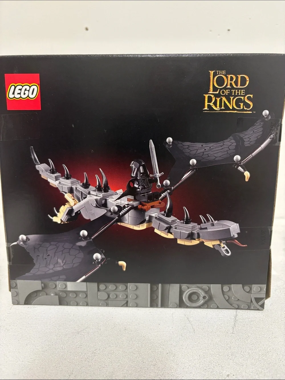 LEGO Black and Gold Fell Beast The Lord of the Rings Buildable Model